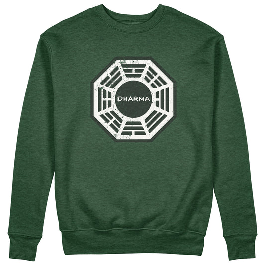 CUC Felpa Girocollo DHARMA - Lost - Serie Cult - #chooseurcolor