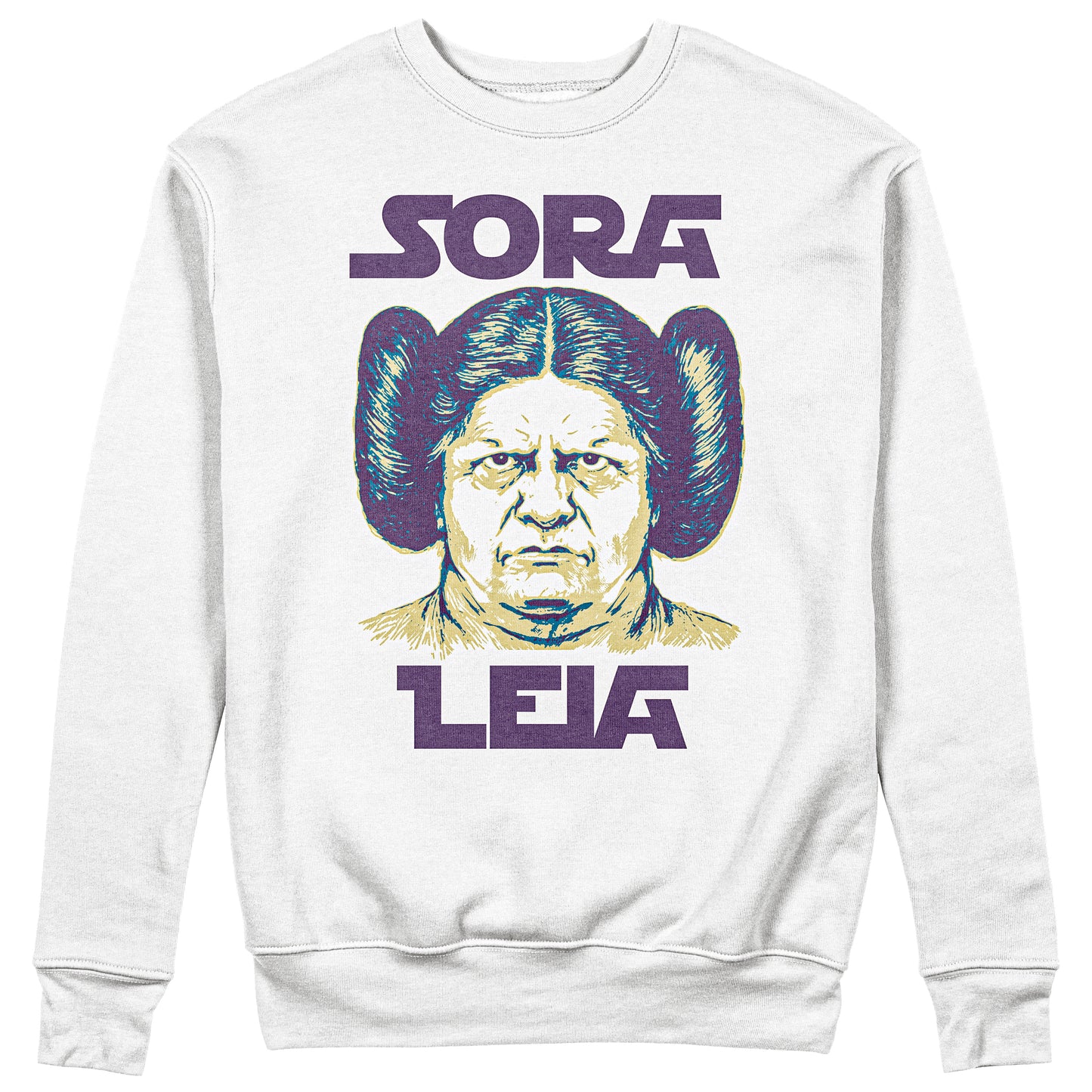 Felpa Girocollo Unisex SORA LEIA - Divertente - Mash Up #chooseurcolor