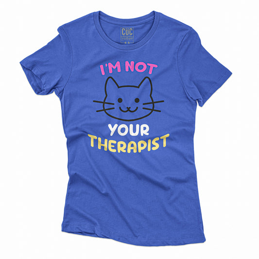 CUC T-Shirt CAT THERAPY - Gatti Psicologi  #chooseurcolor