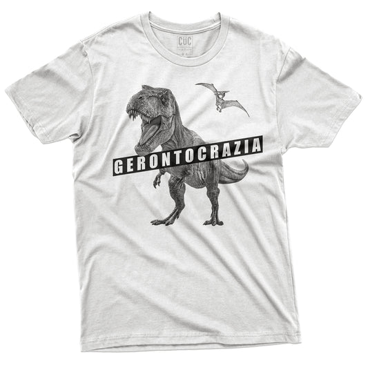 CUC T-Shirt GERONTOCRAZIA - Tirannosauro - T Rex  #chooseurcolor