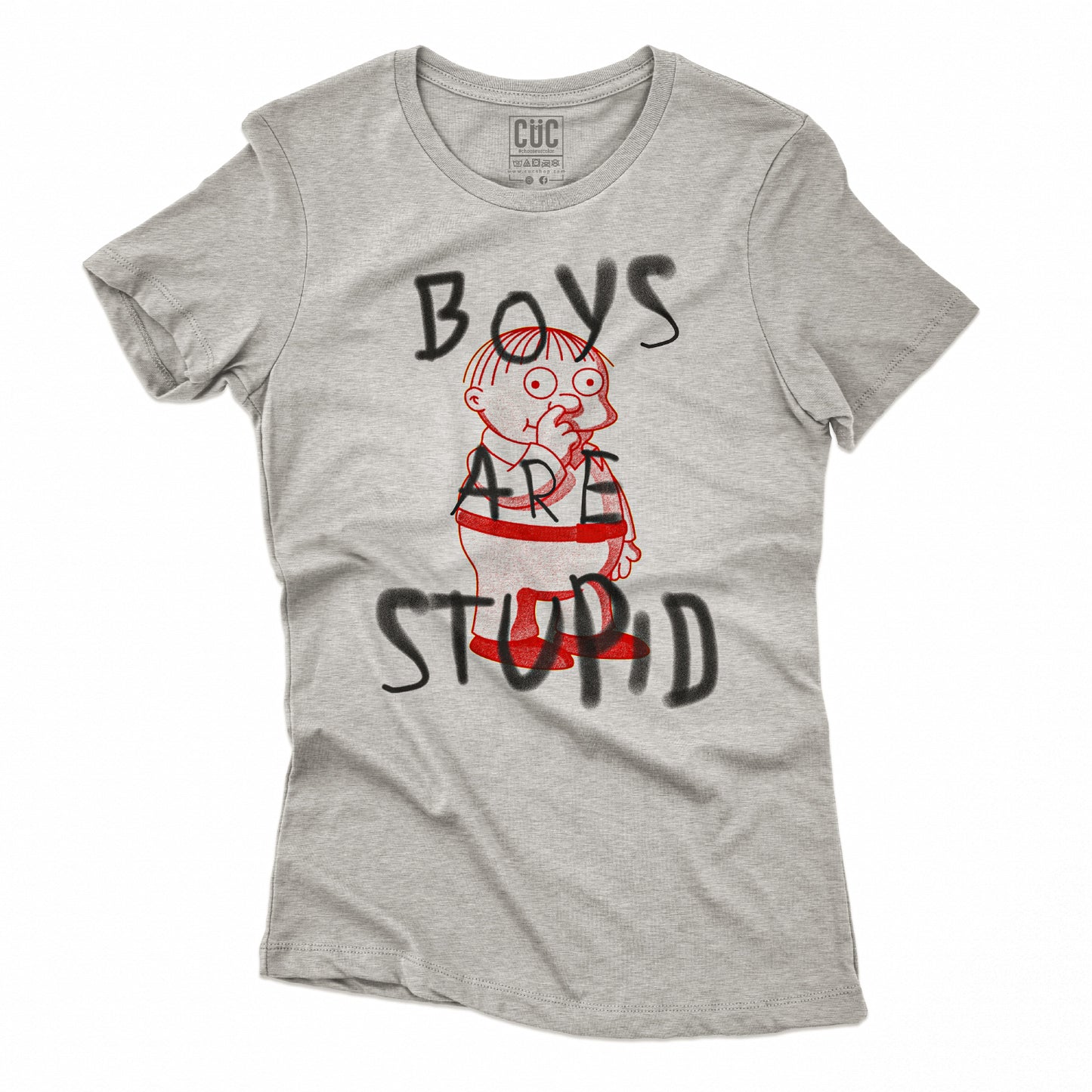 CUC T-Shirt BOYS ARE STUPID 2 - Divertente  #chooseurcolor