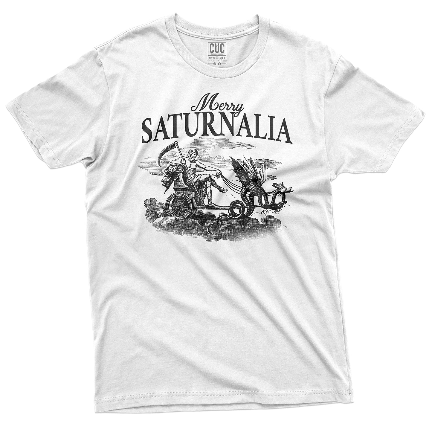CUC T-Shirt MERRY SATURNALIA - Antica Roma - Natale #chooseurcolor