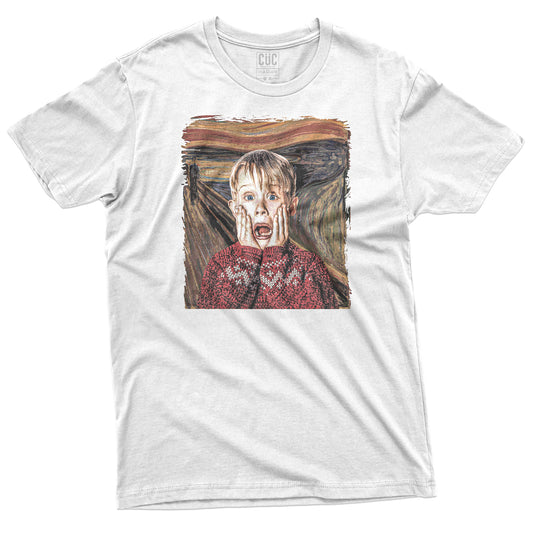 CUC T-Shirt HOME ALONE Munch- l'Urlo - Natale #chooseurcolor