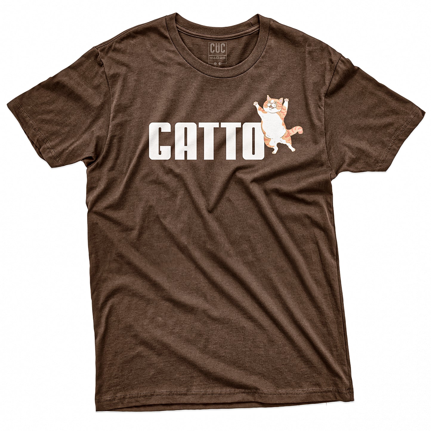CUC T-Shirt GATTO SPORTIVO Divertente #chooseurcolor