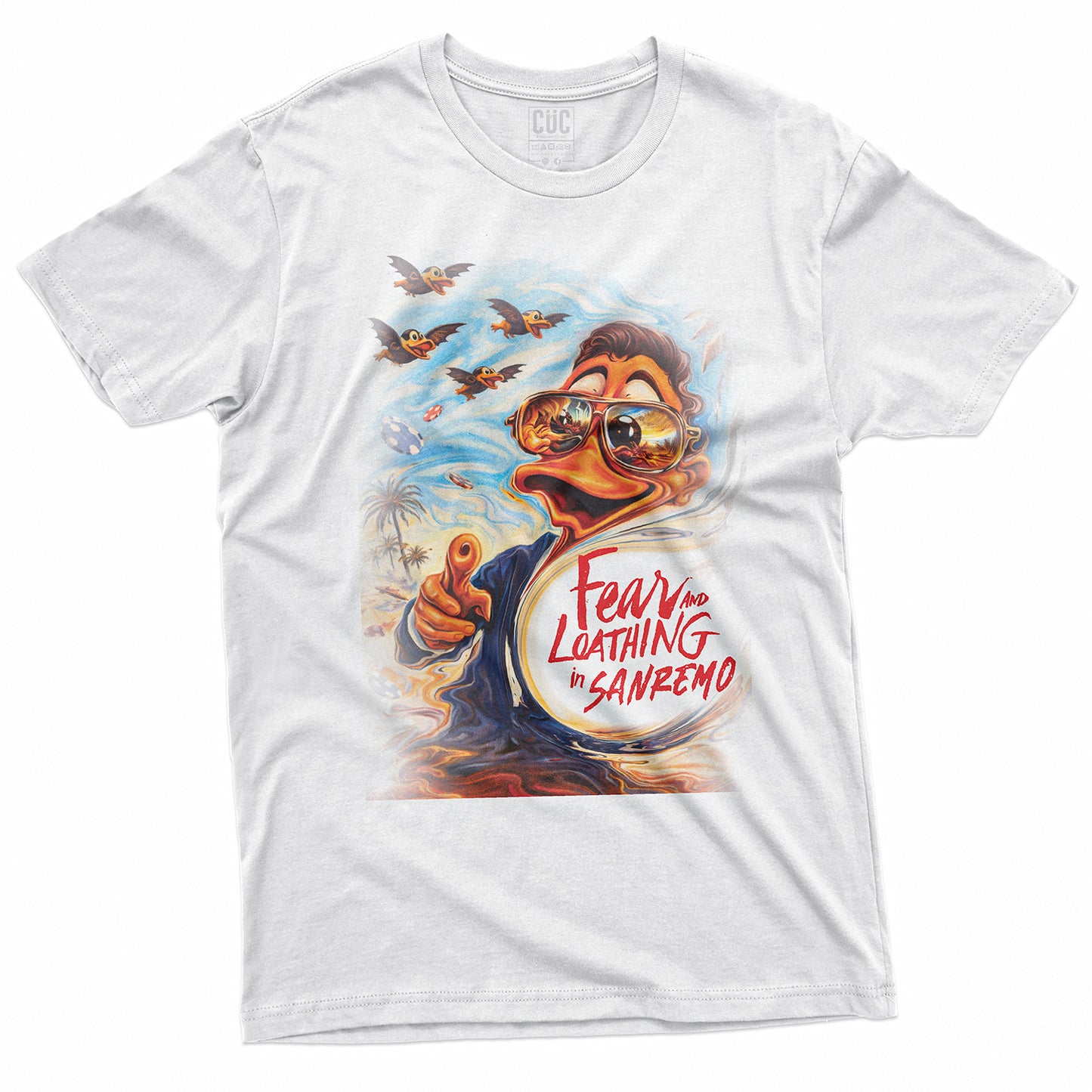 T-SHIRT CUC PAURA E DELIRIO A SANREMO - 2026 - paperi allucinati #chooseurcolor