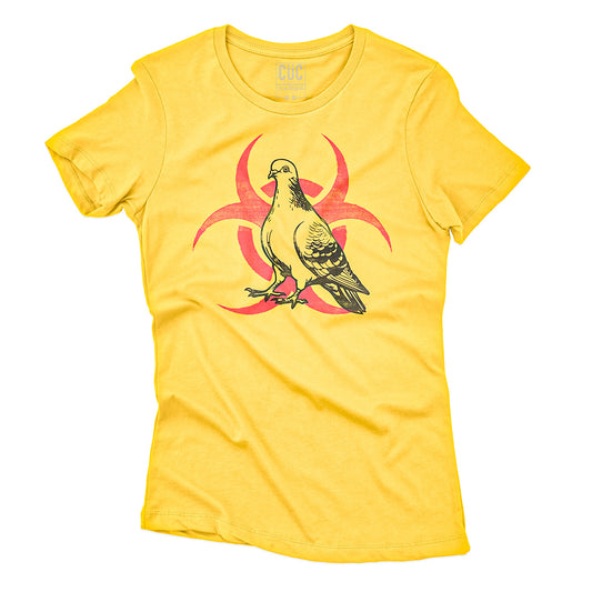 T-SHIRT CUC RISCHIO BIOLOGICO - Divertente -  Piccioni di Strada  #chooseurcolor