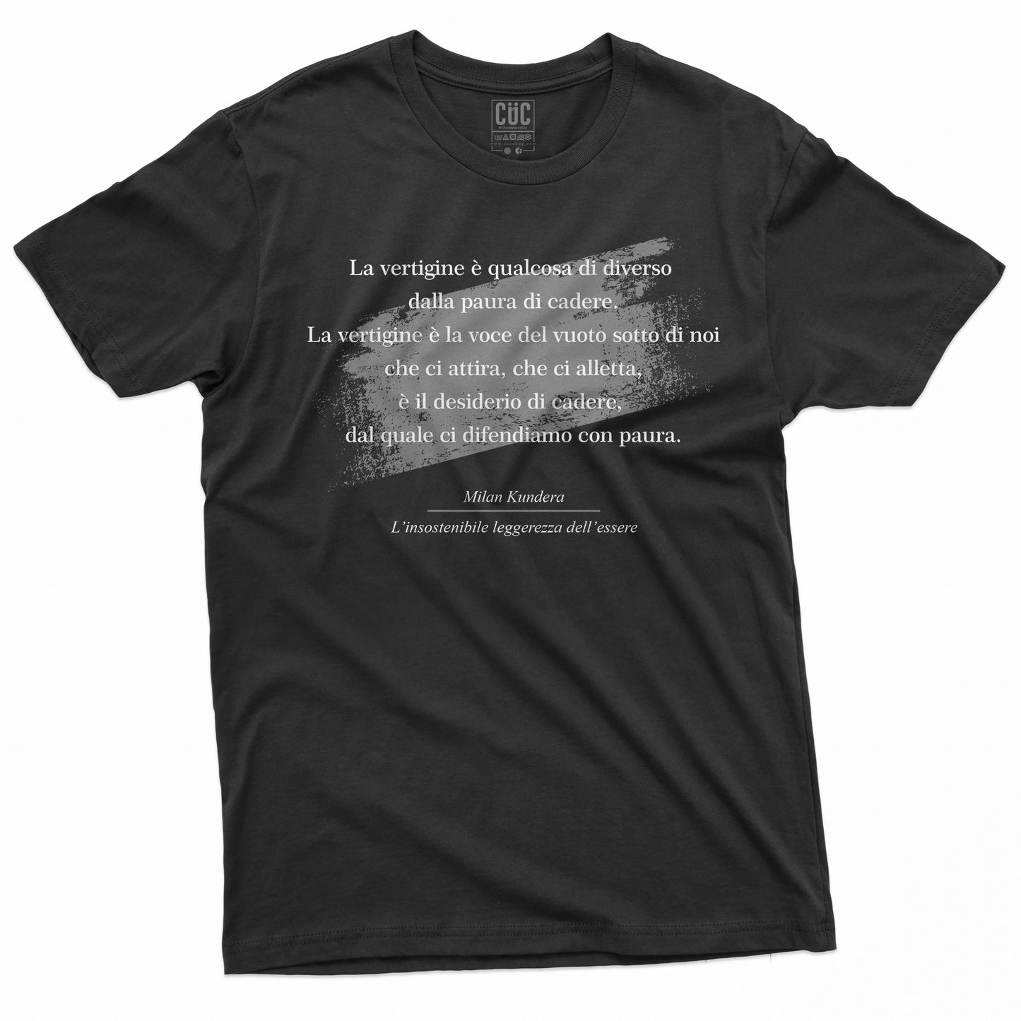 Smells Like New Book T-Shirt Milan Kundera - Vertigine - l'insostenibile leggerezza dell'essere