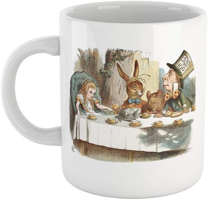 Dim Gray Tazza Alice Tea Party - Mug Ispirata al Cartoon nel Paese delle Meraviglie - Choose ur Color Cuc shop