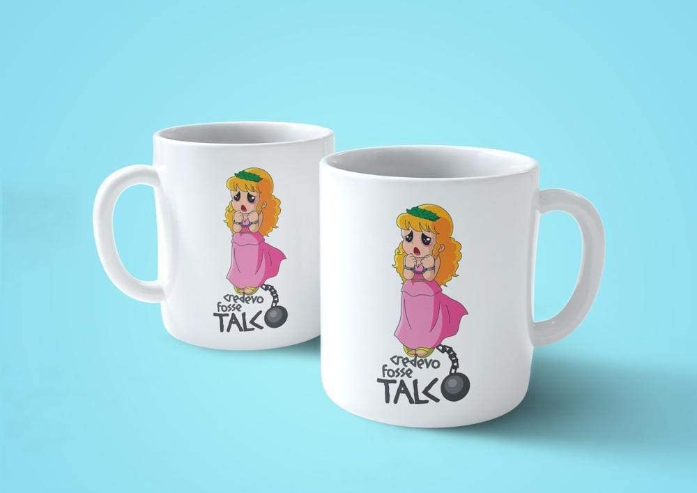Lavender Tazza Pollon Credevo Fosse Talco - Mug Cartoon Anni 80 - Choose ur Color Cuc shop