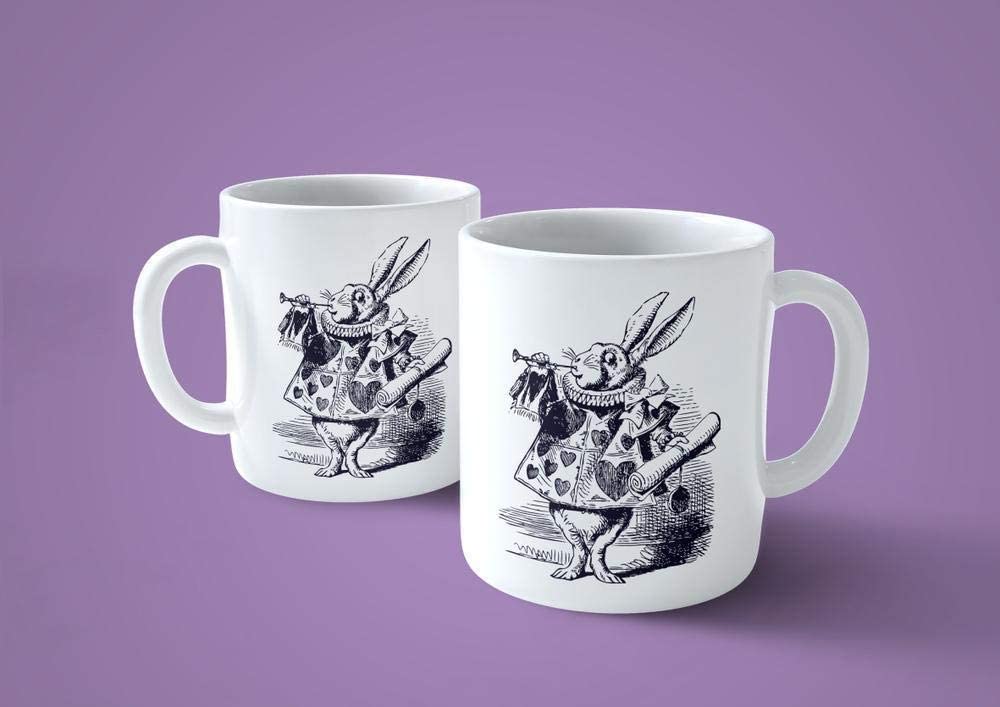 Lavender Tazza Bianconiglio Illustrazione - Mug sul Coniglio di Alice - Choose ur Color Cuc shop