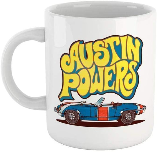 Light Goldenrod Tazza Macchina Austin Powers - Mug Tributo alla Spia Divertente - Choose ur Color Cuc shop