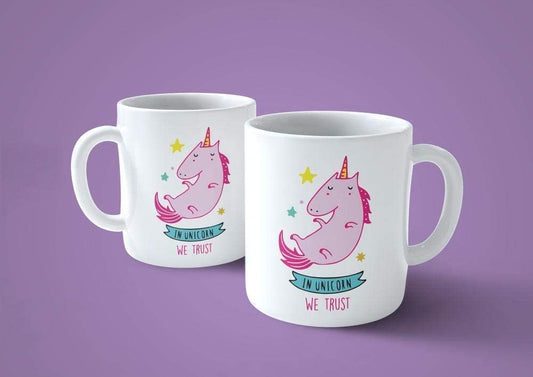 Lavender Tazza Noi crediamo negli unicorni - We Believe in unicors - Mug Divertente - Choose ur Color Cuc shop