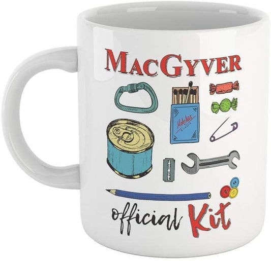 Lavender Tazza Mac Gayver Survival Kit - Funny Mug - Choose ur Color Cuc shop