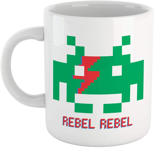 Sea Green Tazza Rebel Rebel - Mug Space David Invaders Bowie - Choose ur Color Cuc shop