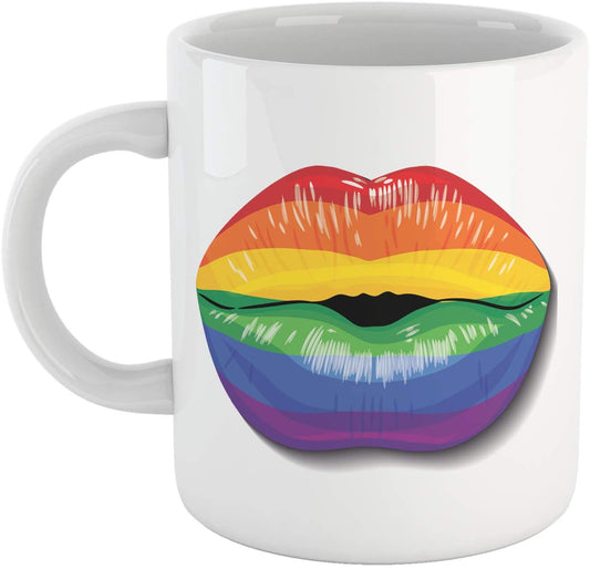 Goldenrod Tazza Kiss LGBT - Mug Bacio Arcobaleno - Choose ur Color Cuc shop