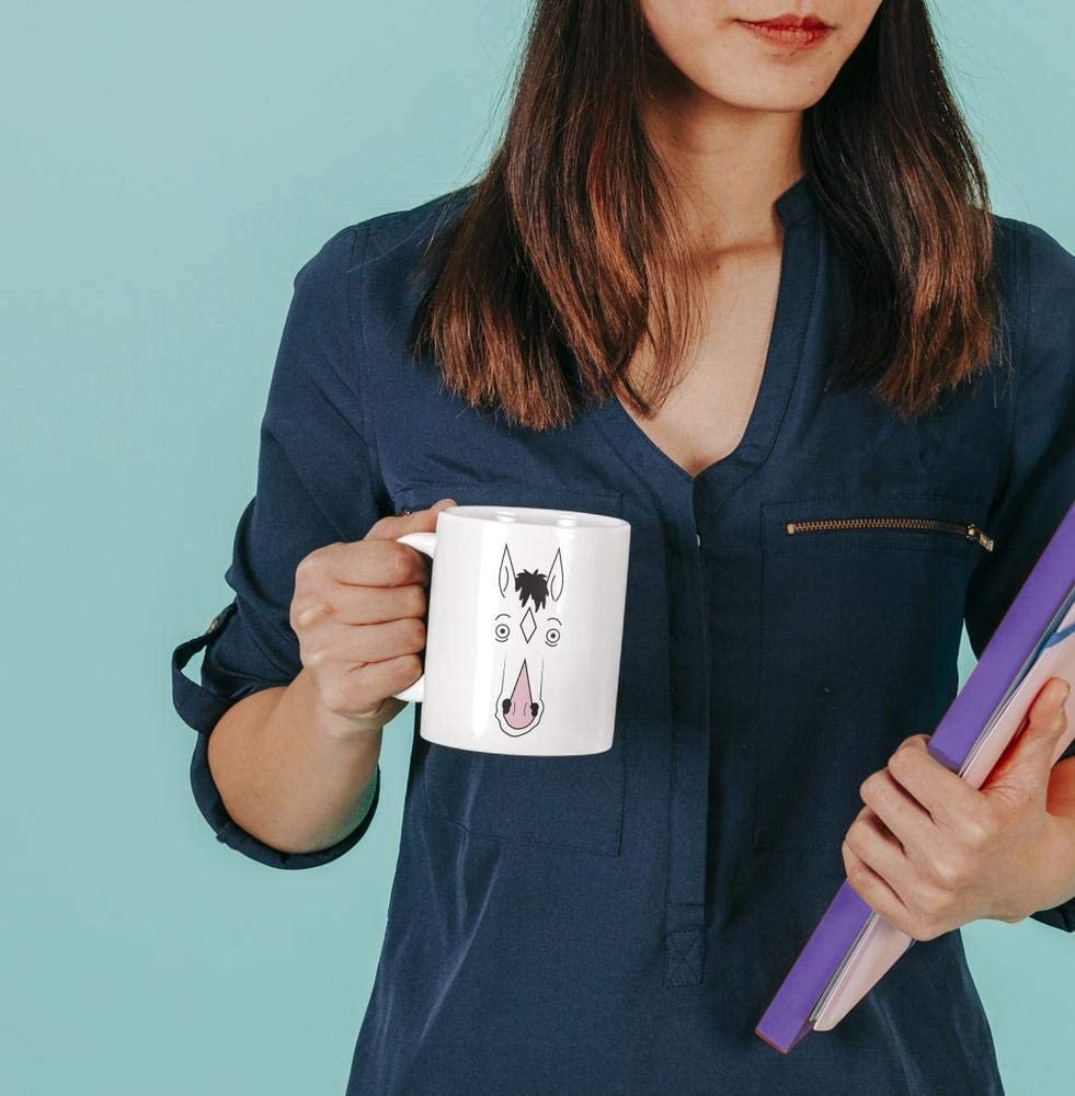 Dark Slate Gray Tazza Bojack Face - Mug sul Cartoon Famoso negli Anni 90 - Choose ur Color Cuc shop