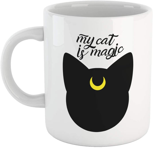 Black Tazza My Cat is Magic - Il Mio Gatto Magico - Mug Sailor - Choose ur Color Cuc shop