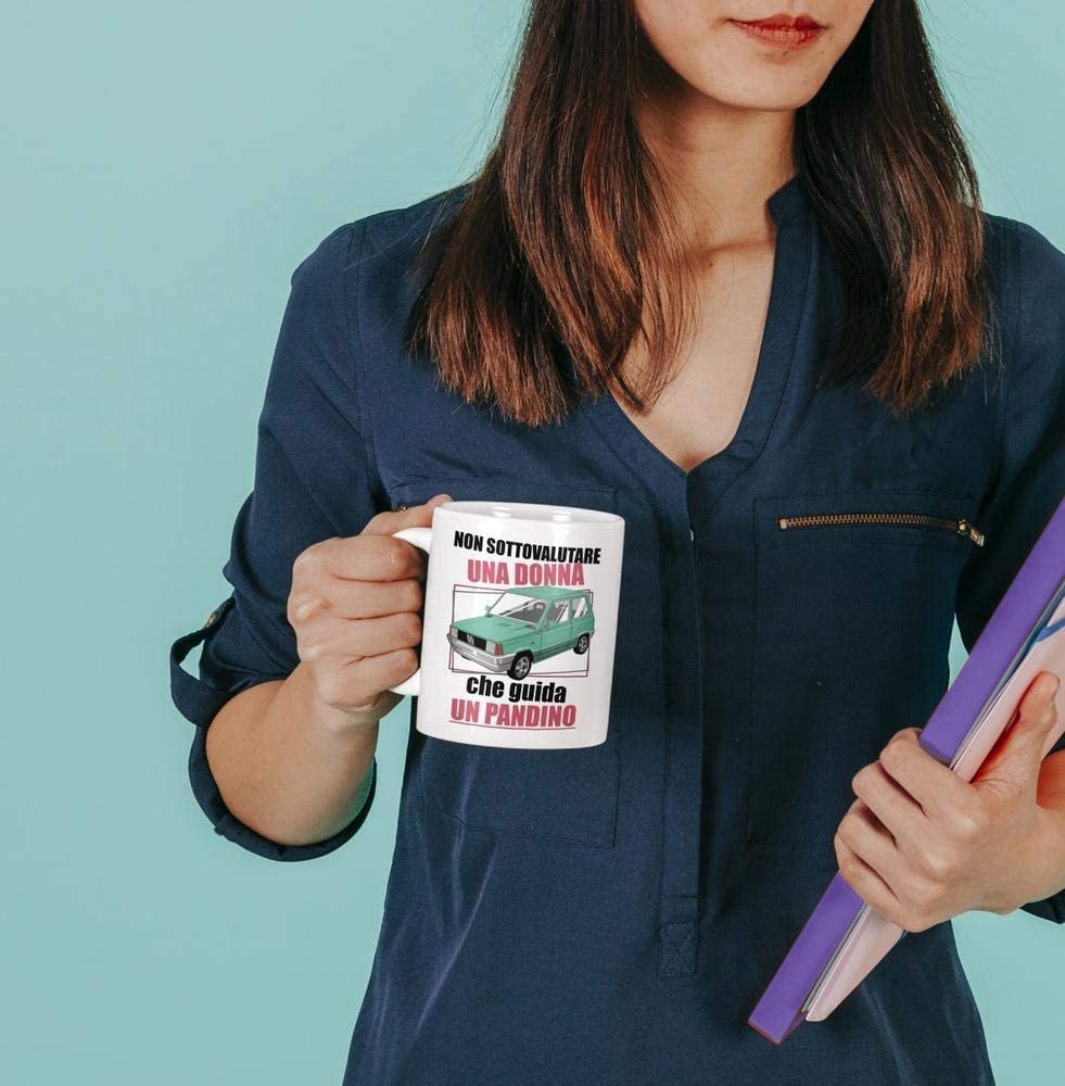 Tazza Non Sottovalutare Una Donna Che Guida Una Panda - Mug Simpatica – CUC  chooseurcolor