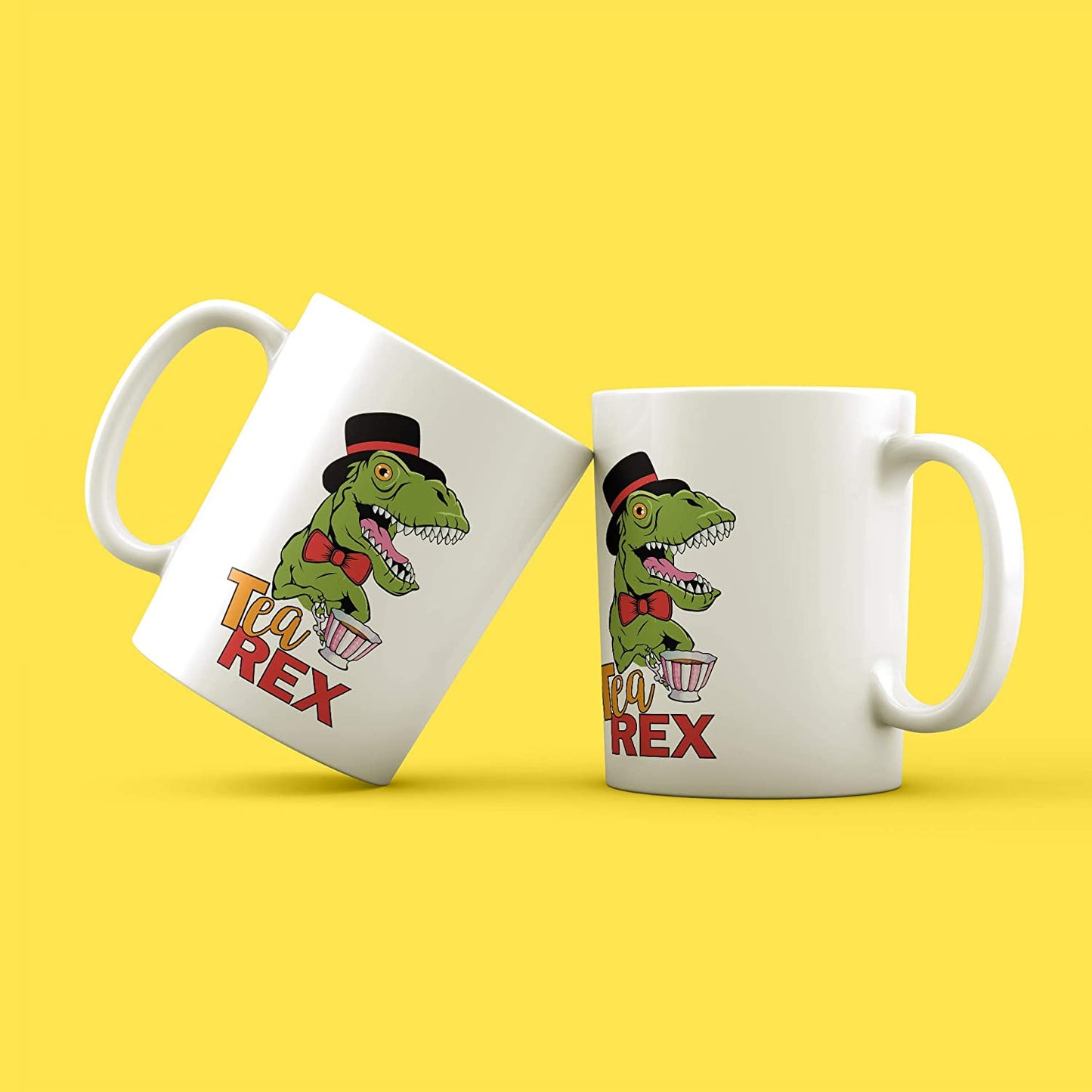 Light Gray Tazza T Rex Tea Lover - Grafica Divertente con raffigurato Il Famoso Dinosauro - Social Choose ur Color Cuc shop