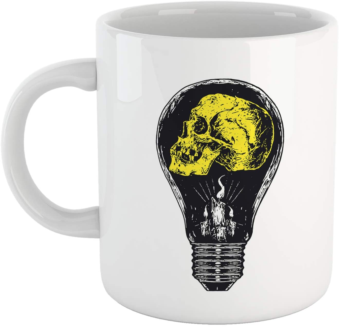 Goldenrod Tazza Skull Idea - Mug Accattivante con Un Teschio e Le Candele per Fare Colazione con Stile - Choose ur Color Cuc shop