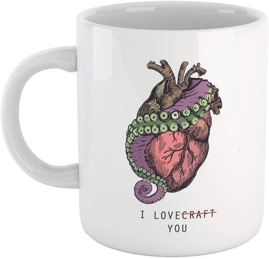 Dim Gray Tazza I Love Craft You - Mug sullo scrittore H.P. Lovecraft - Choose ur Color Cuc shop