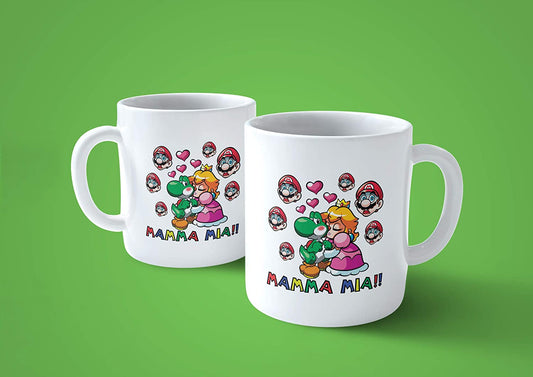 Lavender Tazza Mamma Mia - Yoshi Bacio Super Mug Mario - Choose Ur Color Cuc shop
