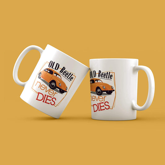 Gray Tazza Vintage Maggiolone - Old Beetle Never Dies - I Vecchi maggiolini Non muoiono mai - Old School Choose ur Color Cuc shop