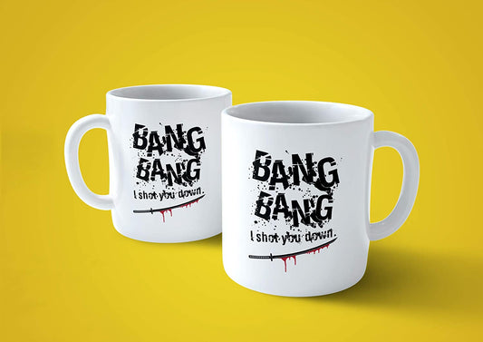 Lavender Tazza Bang Bang I Shot You Down - Kill Bill - Quentin Tarantino - Choose ur Color Cuc shop