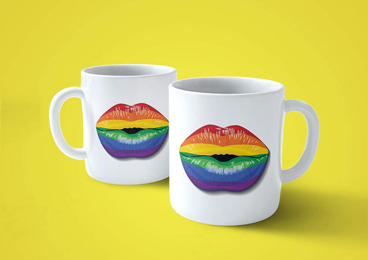 Lavender Tazza Kiss LGBT - Mug Bacio Arcobaleno - Choose ur Color Cuc shop