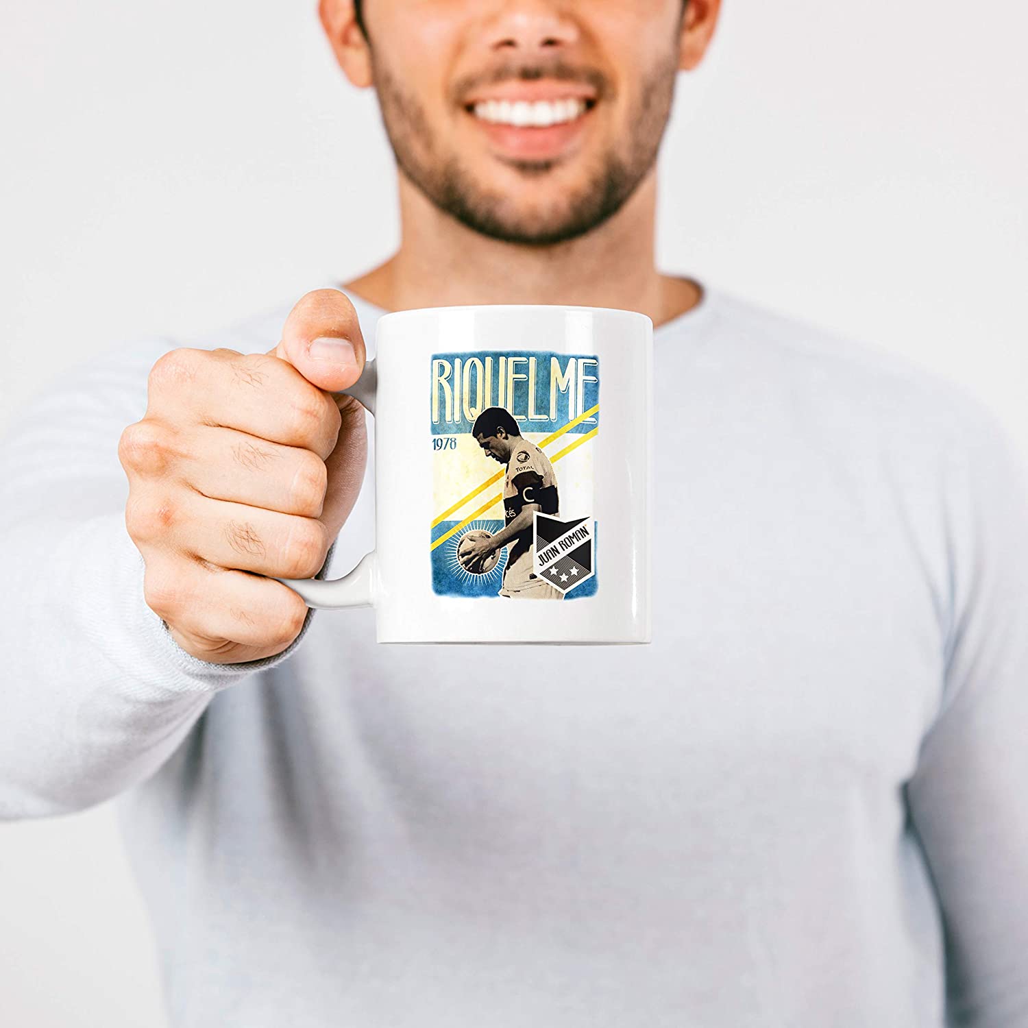 Lavender Tazza Calcio Riquelme - Mug sul Giocatore Argentino - Choose ur Color Cuc shop