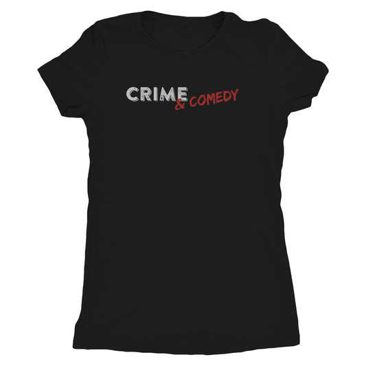 Crime & Comedy T-Shirt Scritta Podcast - Nera #chooseurcolor - CUC chooseurcolor