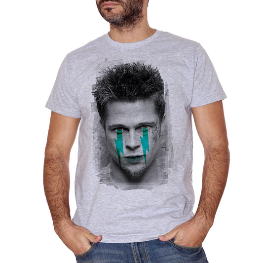 White T-Shirt Brad Pitt Tyler Durden Fight Club Movie Film Vintage - FILM CucShop