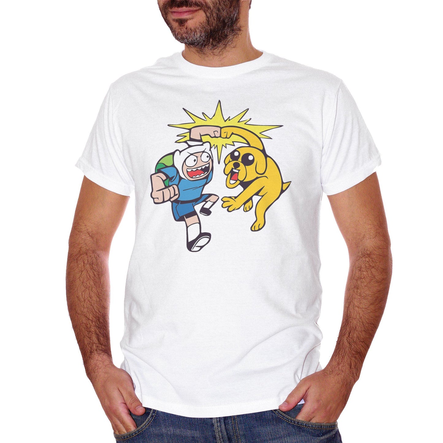 Dark Khaki T-Shirt Adventure Time - Finn Jake - FILM CucShop