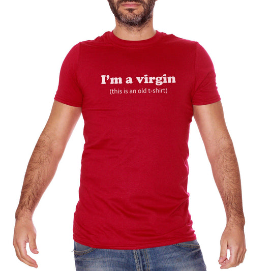 Firebrick T-Shirt I 'M A Virgin - DIVERTENTE CucShop