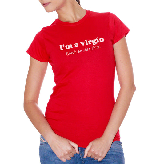 Red T-Shirt I 'M A Virgin - DIVERTENTE CucShop