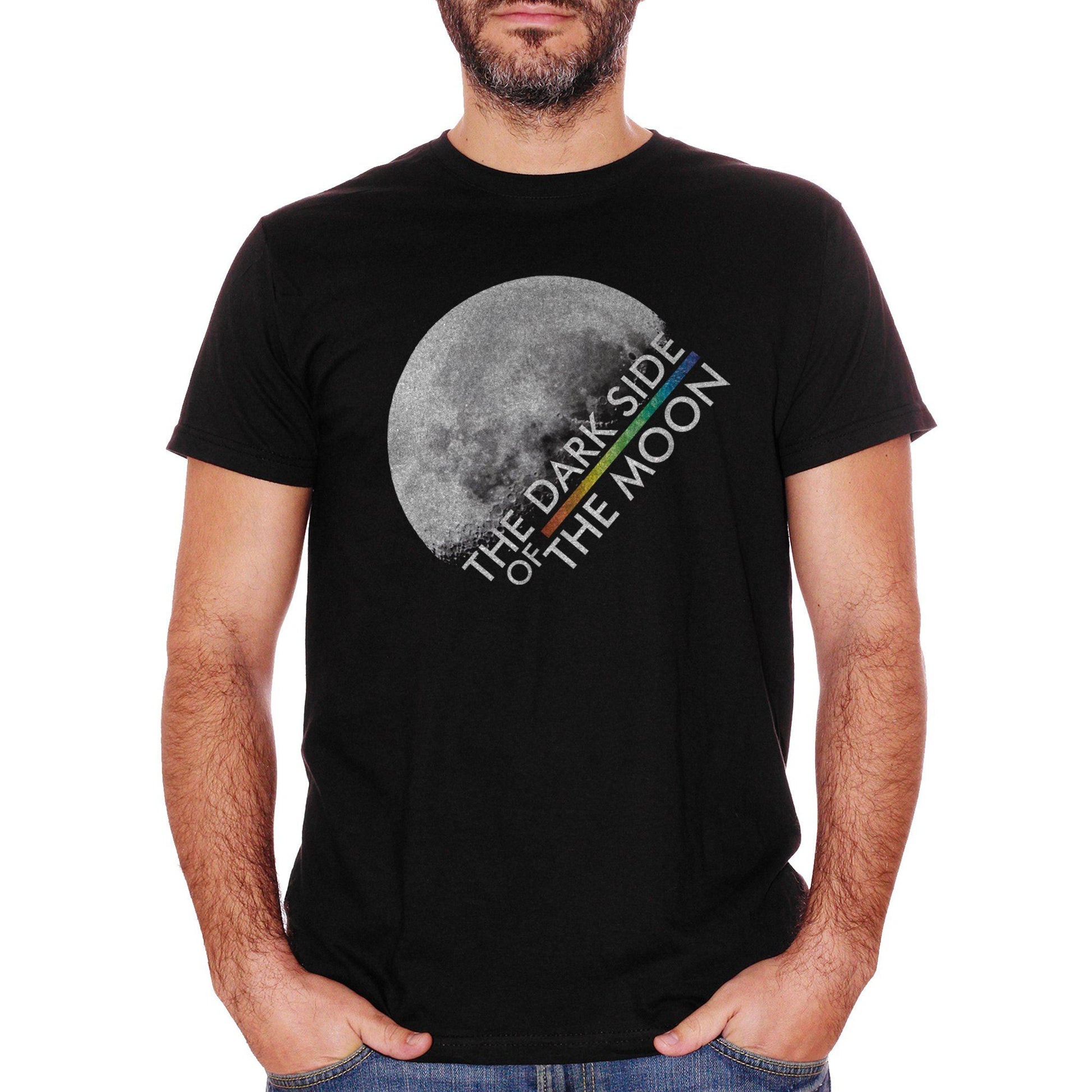 White T-Shirt The Dark Side Of The Moon Pink Floyd Music Album - MUSIC CucShop