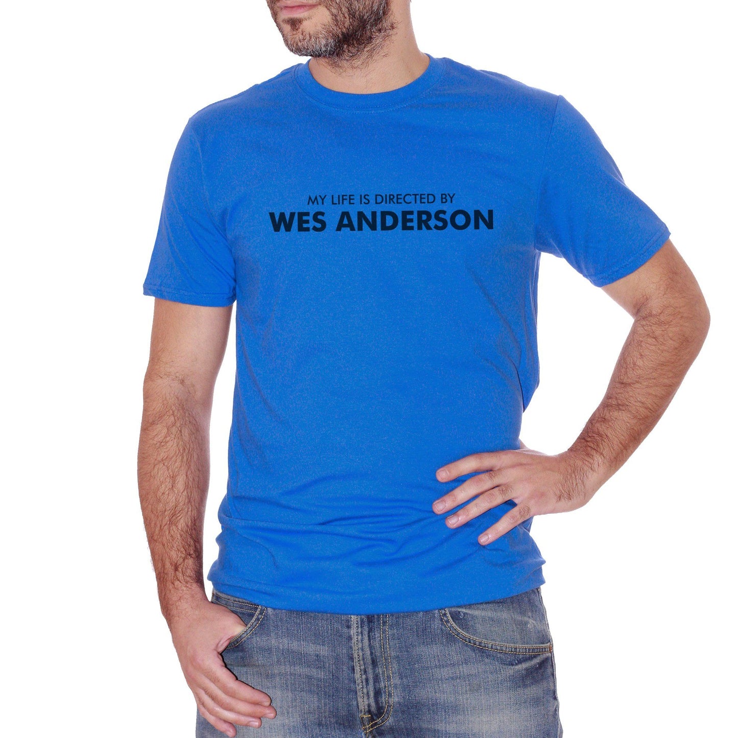 Royal Blue T-Shirt Wes Anderson Directed By Regia Film Movie - FILM CucShop