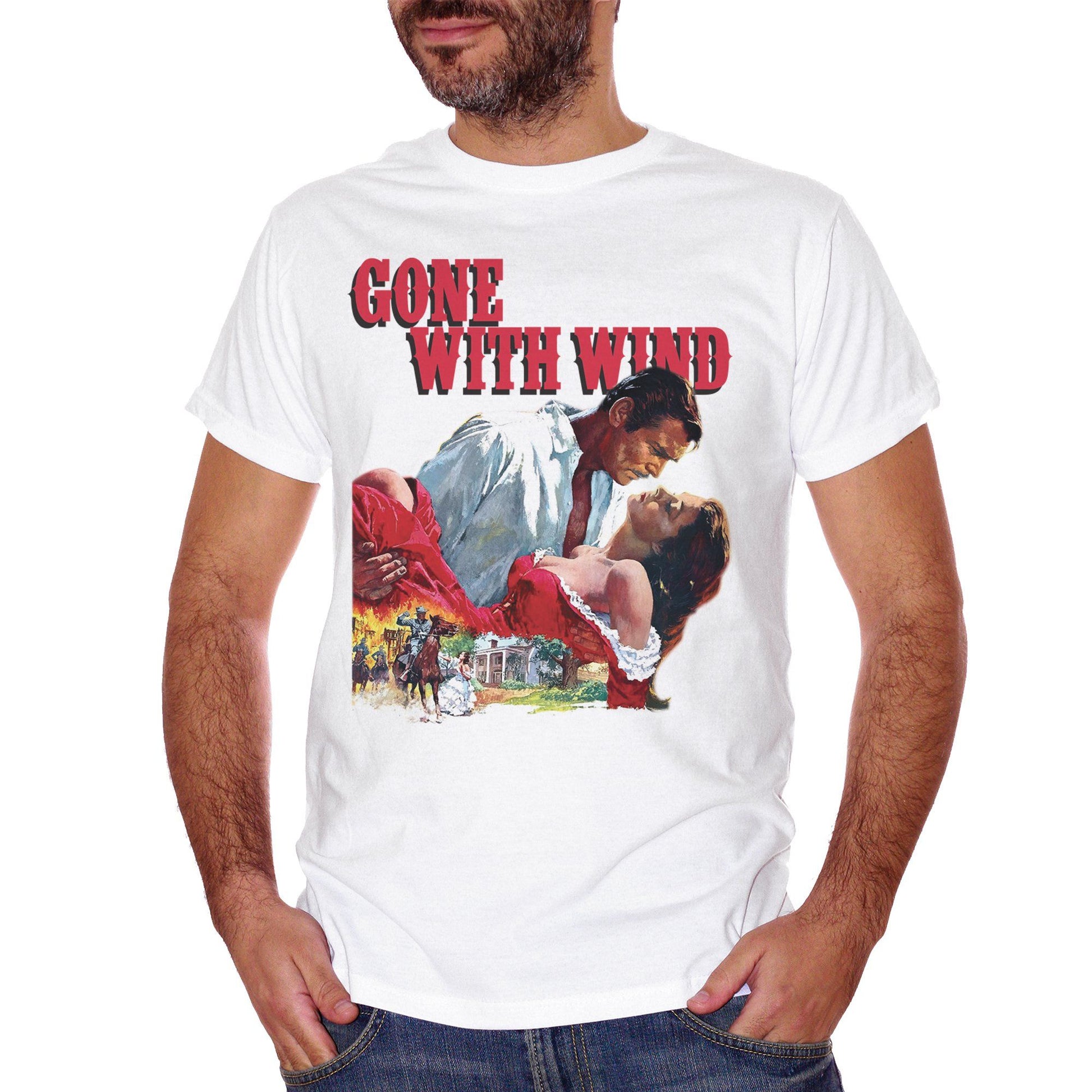 Maroon T-Shirt Gone With The Wind Via Col Vento Classic - FILM CucShop