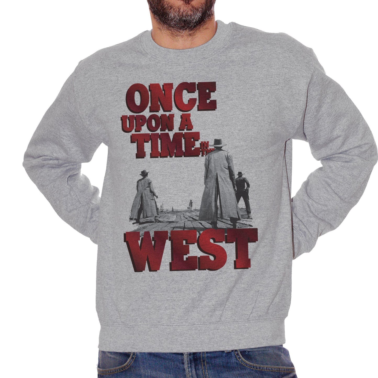 Dark Gray Felpa Girocollo Once Upon A Time In The West C'Era Una Volta Il West - FILM CucShop