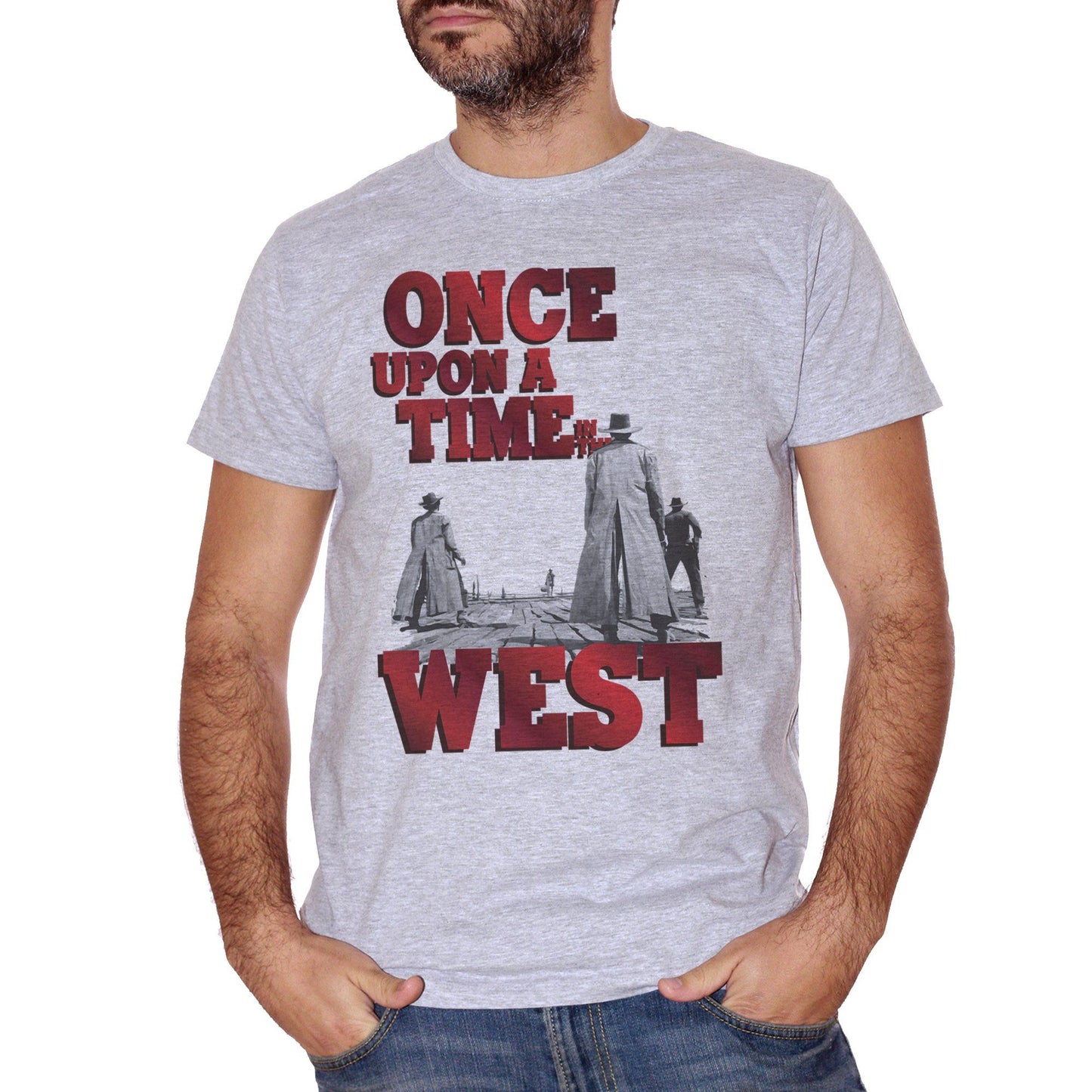 Gray T-Shirt Once Upon A Time In The West C'Era Una Volta Il West - FILM CucShop