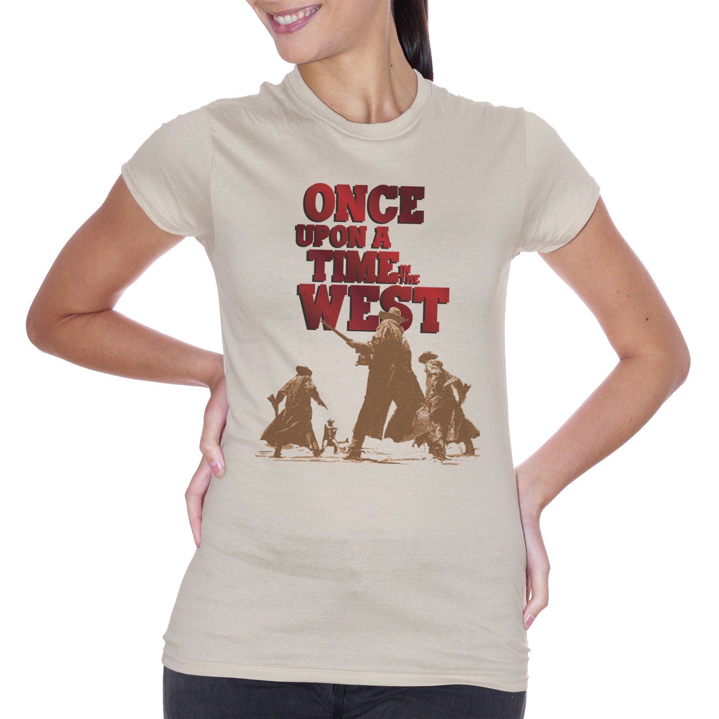 Gray T-Shirt Once Upon A Time In The West C'Era Una Volte Il West Fucili - FILM CucShop