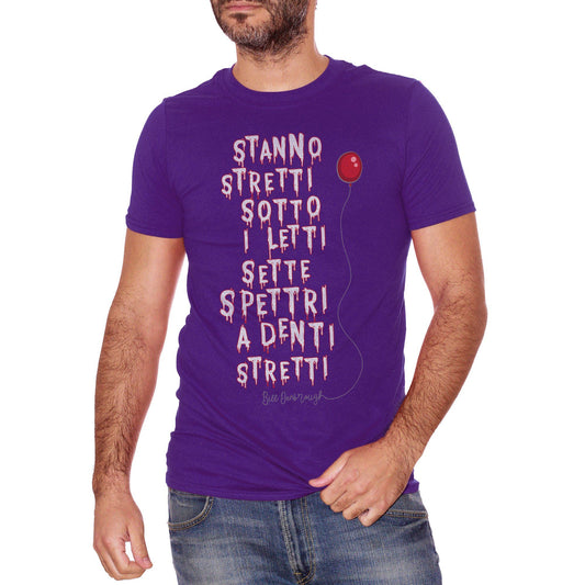 Dark Slate Blue T-Shirt Stephen King Scioglilingua Quotes Sette Spettri - FAMOSI CucShop