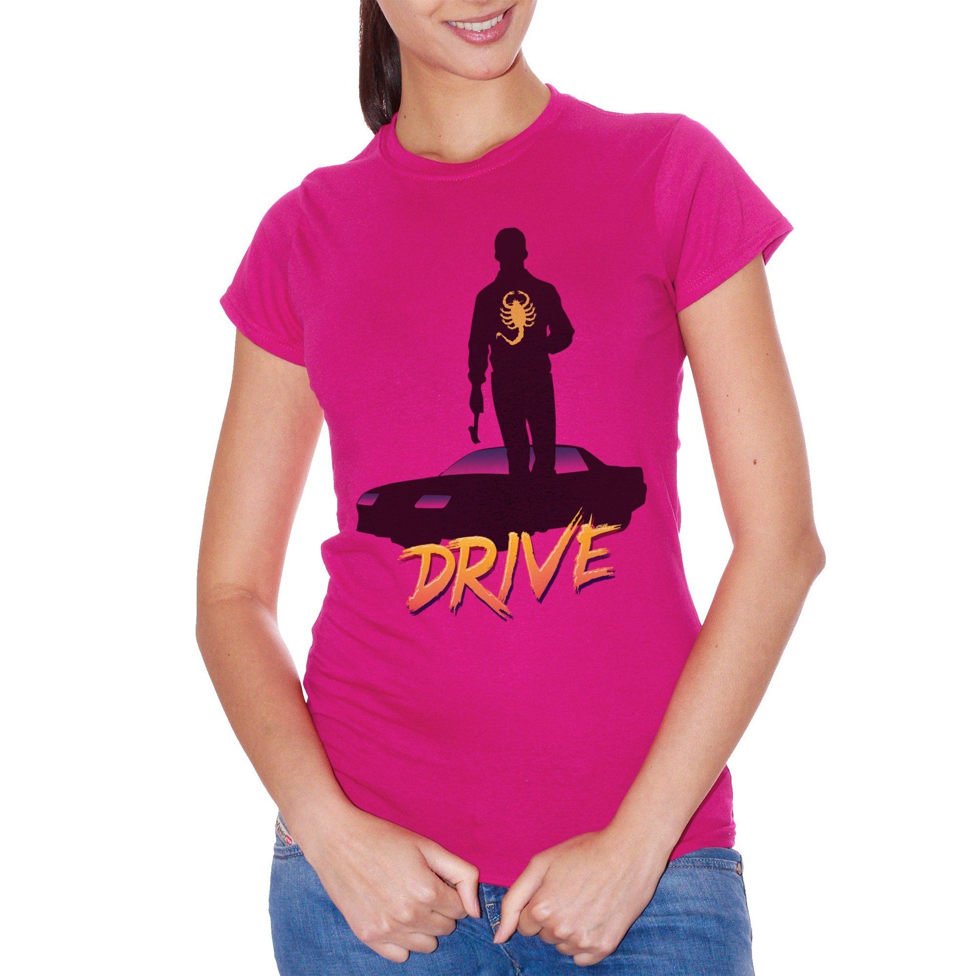 Medium Violet Red T-Shirt Drive Movie Ryan Gosling - FILM CucShop