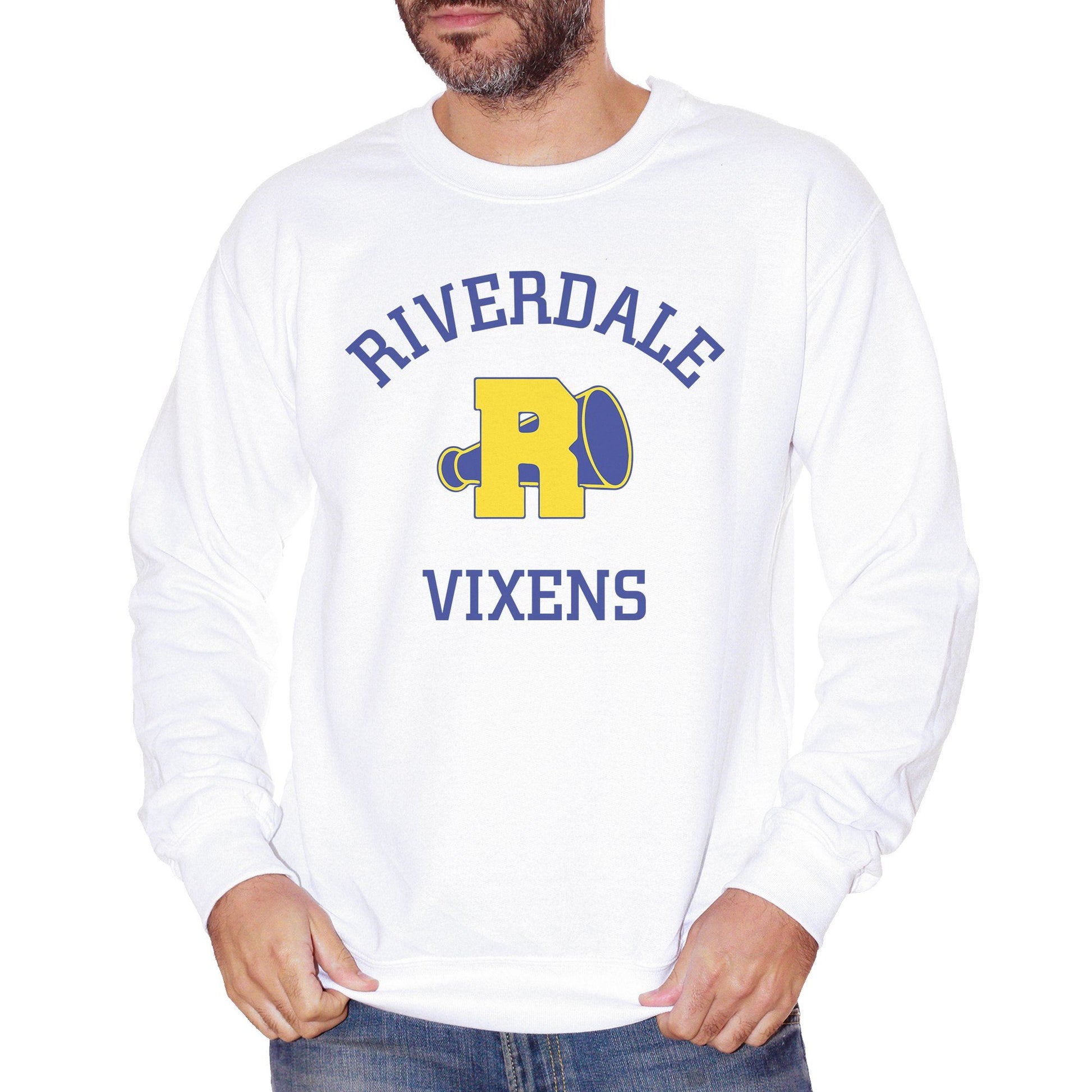 Light Goldenrod Felpa Girocollo Riverdale-Cheerleader-Vixens - FILM CucShop