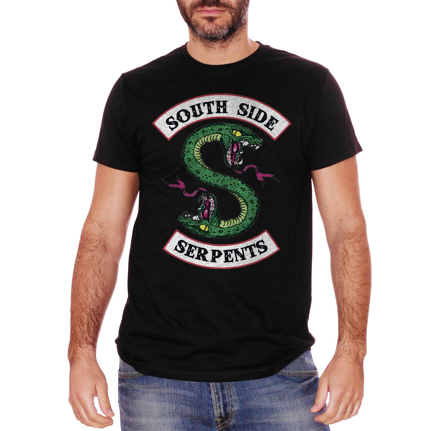 White T-Shirt Riverdale-South-Side-Serpents - FILM CucShop