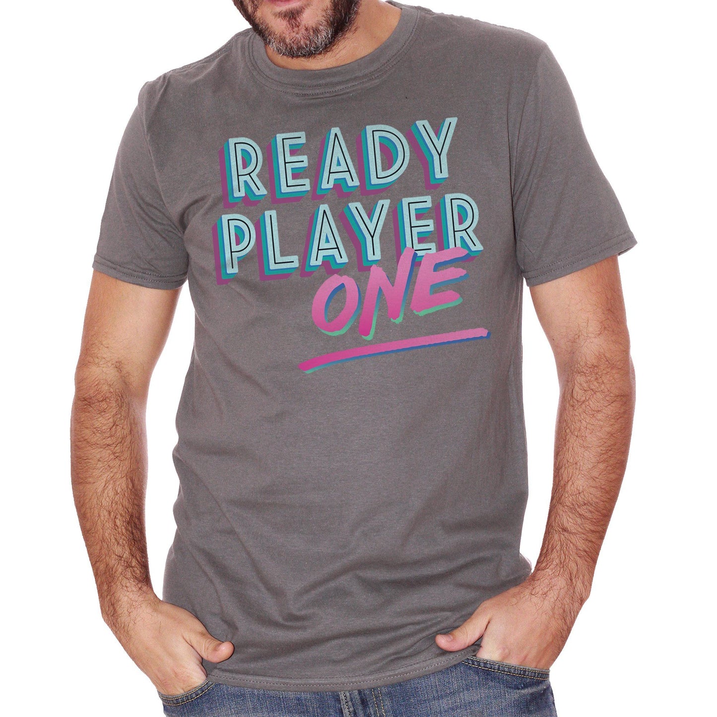 Dim Gray T-Shirt Ready-Player-One - FILM CucShop
