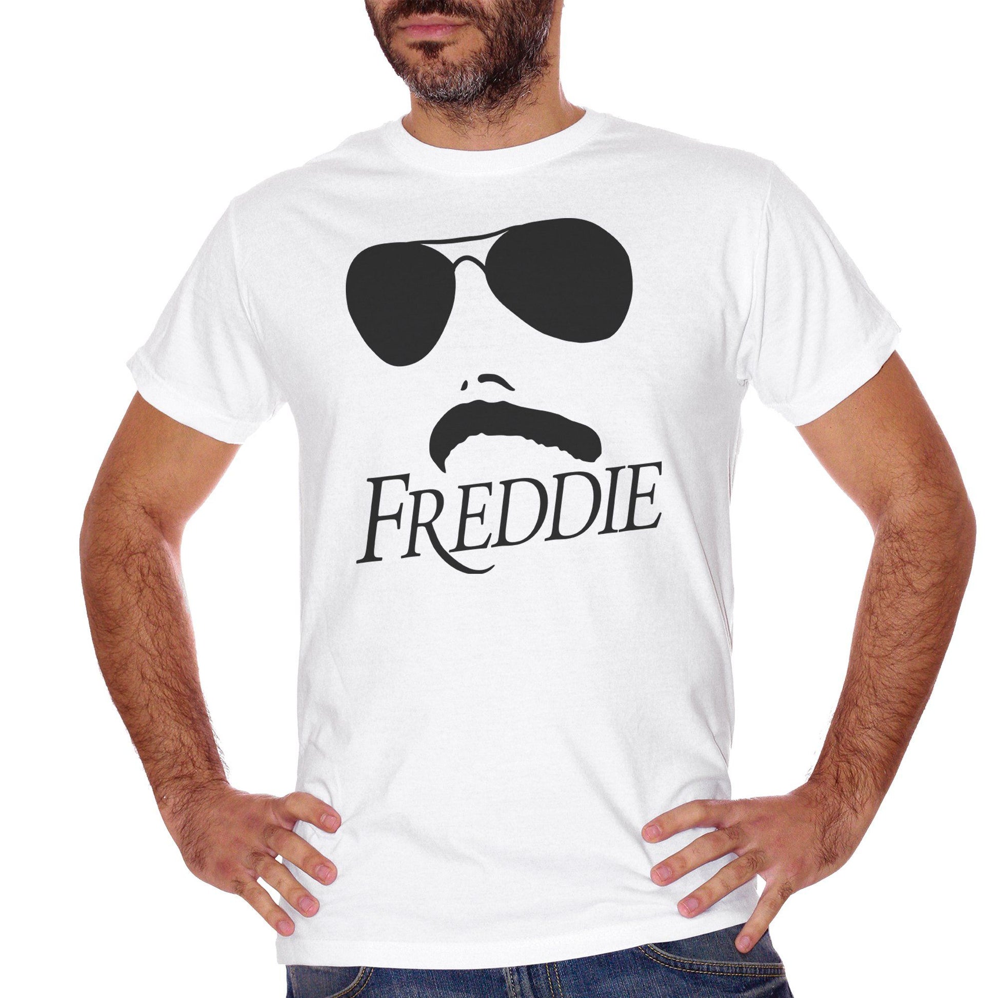 White Smoke T-Shirt San Freddie  - FILM CucShop