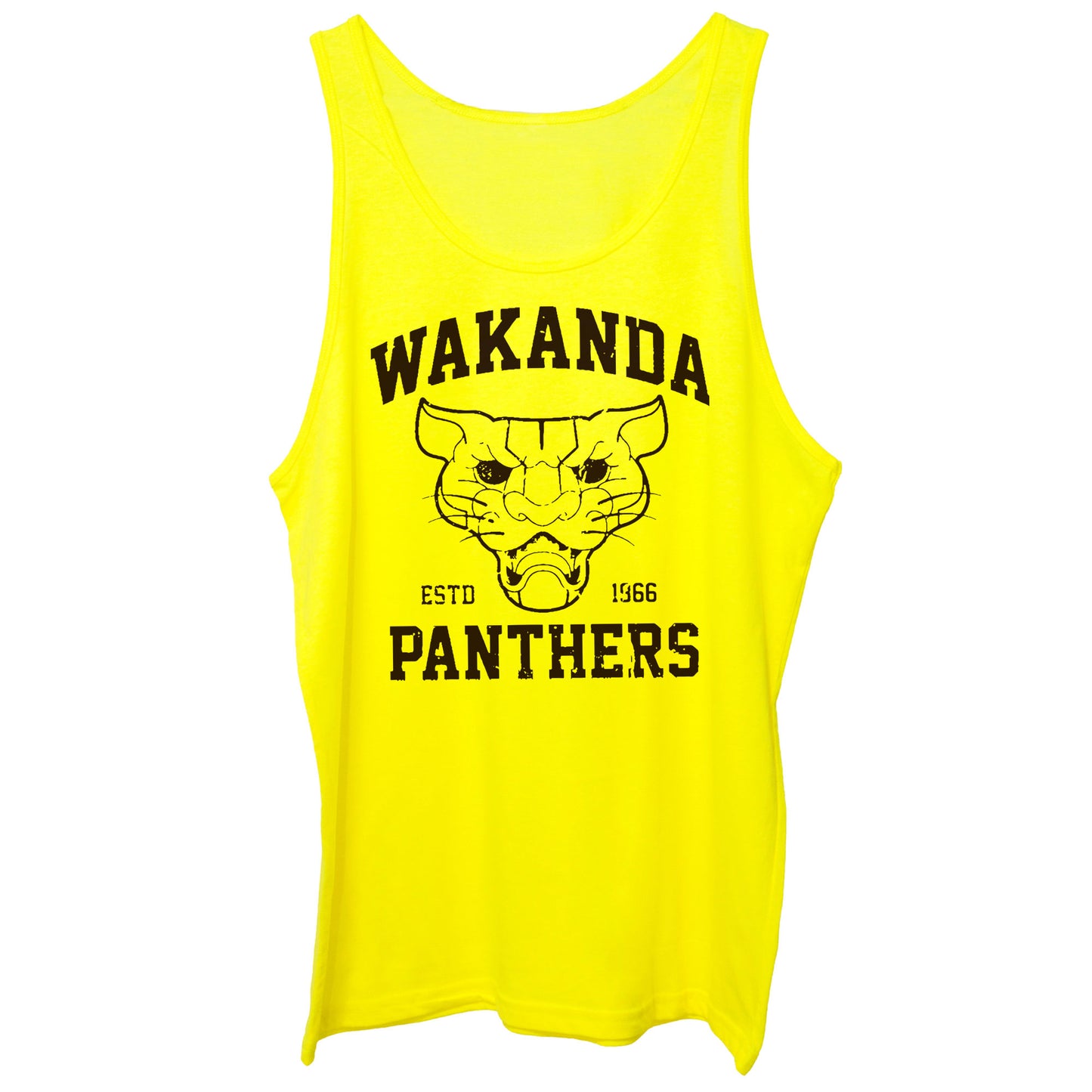 Yellow Canotta Wakanda Panthers Black Panther Sport - SPORT CucShop