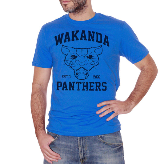 Royal Blue T-Shirt Wakanda Panthers Black Panther Sport - SPORT CucShop