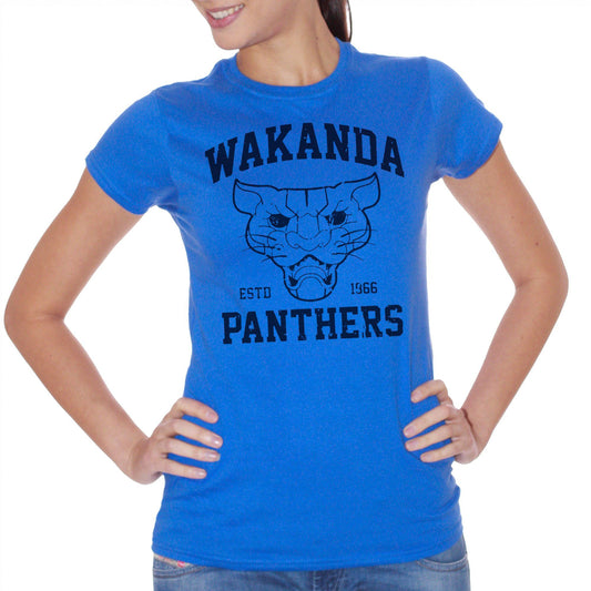 Royal Blue T-Shirt Wakanda Panthers Black Panther Sport - SPORT CucShop